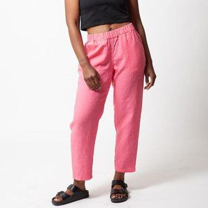 NWT Flamingo Pink Linen GRAVEL & GOLD Pants